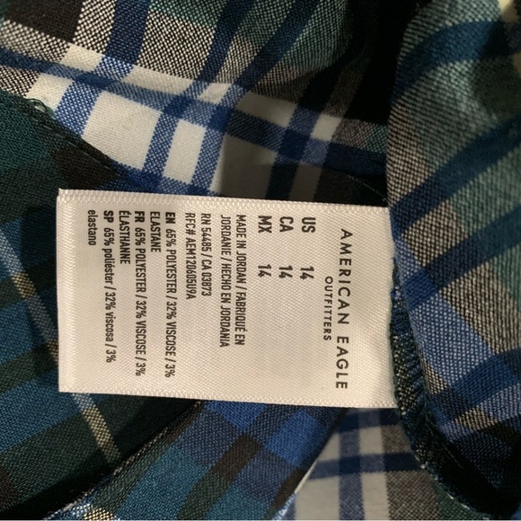 NWT American Eagle tartan, high-rise skirt, size 14 - Picture 10 of 10